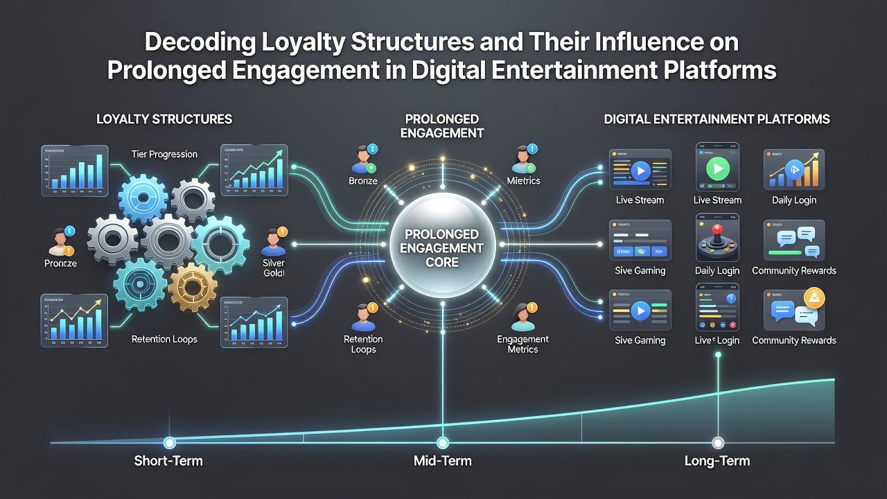 Analytics dashboard displaying user engagement metrics and loyalty program performance charts on a laptop