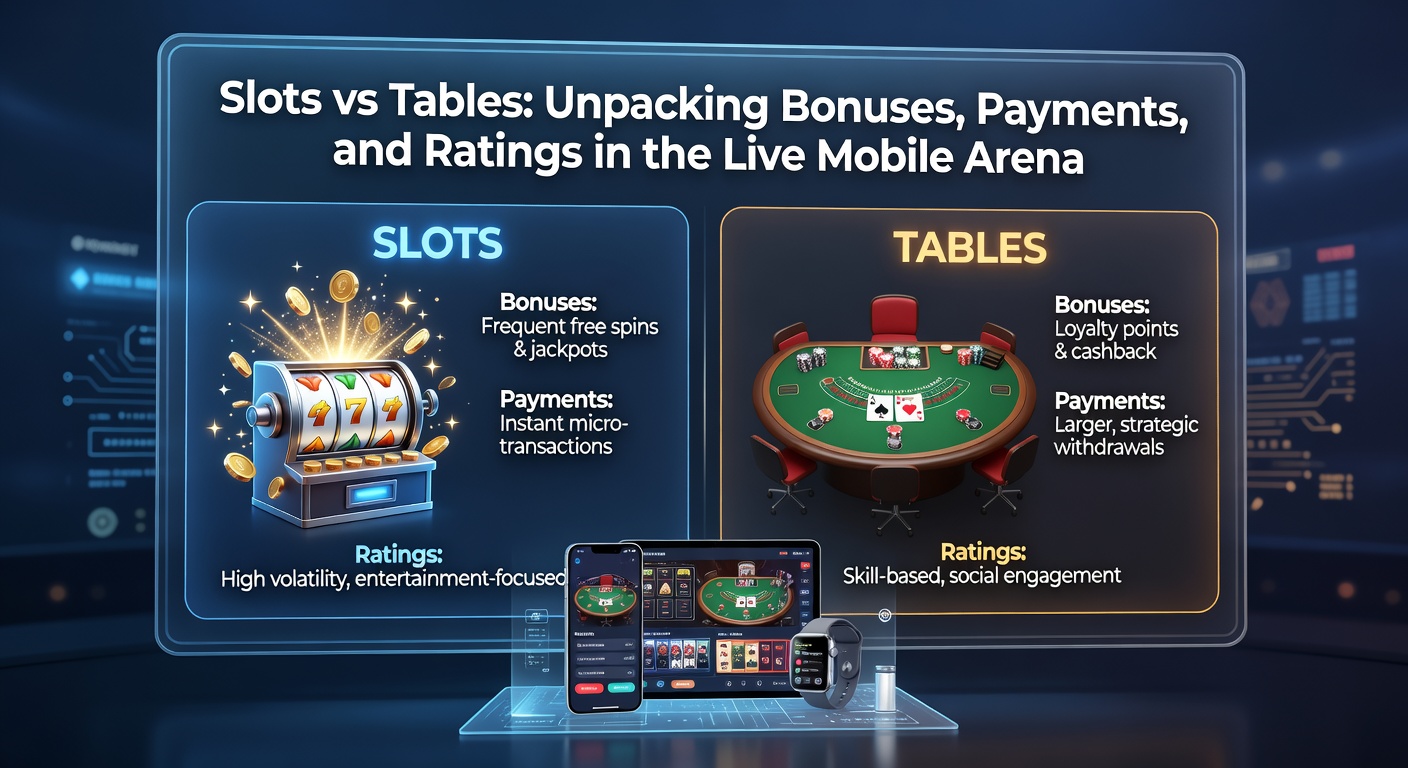 Vibrant mobile screens displaying live slots and table games with bonus overlays and payment icons